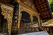 Wat Xieng Thong temple in Luang Prabang, Laos. The drum tower. 